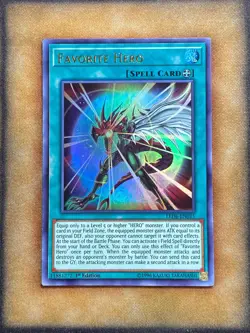 Yugioh Favorite Hero LED6-EN015 Ultra Rare 1st Ed NM - Image 1