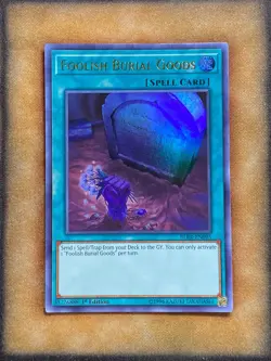 Yugioh Foolish Burial Goods BLRR-EN095 Ultra Rare 1st Ed NM - Image 1