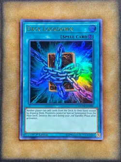 Yugioh Deck Lockdown DUOV-EN090 Ultra Rare 1st Ed NM - Image 1