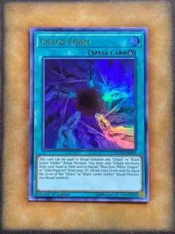 Yugioh Chaos Form DUPO-EN049 Ultra Rare 1st Ed NM - Image 1