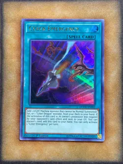 Yugioh Cyber Emergency DUOV-EN092 Ultra Rare 1st Ed NM - Image 1