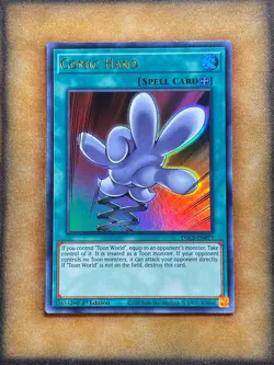 Yugioh Comic Hand DLCS-EN077 Ultra Rare 1st Ed GOLD NM - Image 1