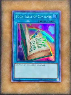 Yugioh Toon Table of Contents DASA-EN043 Super Rare NM - Image 1
