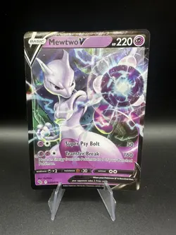 Mewtwo V 030/078 Holo PGO Pokemon GO Ultra Rare - NM - Image 1