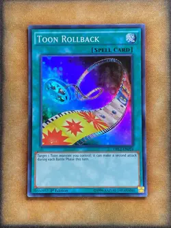 Yugioh Toon Rollback DRL2-EN024 Super Rare 1st Ed NM - Image 1