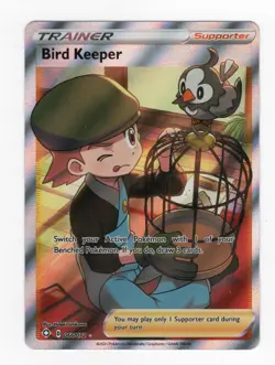 Pokemon Bird Keeper 066/072 Full Art SWSH - Shining Fates NM - Image 1