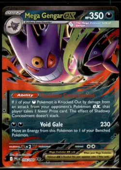 Mega Gengar ex 056/094 Double Rare Phantasmal Flames Pokemon Near Mint - Image 1