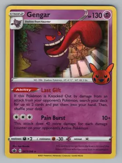 GENGAR 057/198 HOLO P TRICK OR TRADE BOOSTER POKEMON HOLO LP TTBB 2022 - Image 1