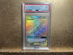 Pokemon Moltres Zapdos Articuno Tag Team GX Hidden Fates 69/68 Rainbow PSA 9 - Image 1
