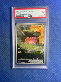 2024 Pokemon PAF EN Pawmi Illustrations Rare #226 PSA 9 - Image 1