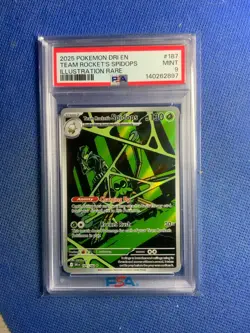 2025 POKEMON DRI EN-DESTINED RIVALS #187 TEAM ROCKET'S SPIDOPS PSA 9 - Image 1
