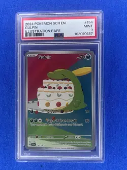 2024 POKEMON SCR EN-STELLAR CROWN #154 GULPIN ILLUSTRATION RARE PSA 9 - Image 1