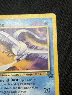 1999 Articuno 22 Legendary Birds WOTC Black Star Promo Pokemon HP - Image 3