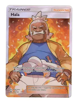 Pokemon Hala 143/145 Full Art S&M - Guardians Rising NM - Image 1
