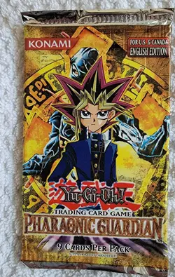TWO (2) Booster PACKS 1996 YuGIOh Pharaonic Guardian English Edition Sealed PGD - Image 2