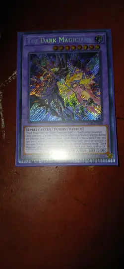 Yugioh Misprint Crimped Bottom The Dark Magicians Secret Rare Nm - Image 1