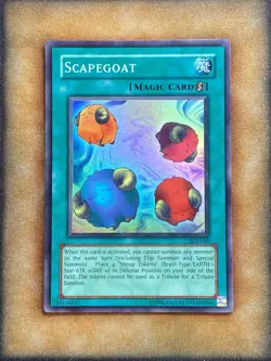Yugioh Scapegoat SDJ-041 Super Rare NM - Image 1