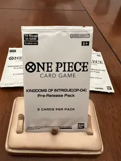 One piece Kindoms of Intrigue OP-04 Pre release Pack Set of 8 - Image 1
