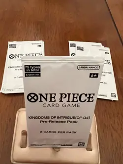 One piece Kindoms of Intrigue OP-04 Pre release Pack Set of 8 - Image 2