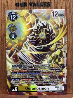 Digimon Card Game Ouranosmon BT22-039 SR Cyber Eden - Image 1