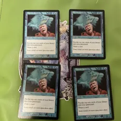 MTG Mental Note X4 Judgment Card Magic Excellent Light Play, EX LP - Image 1