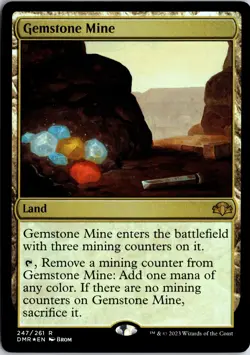 Gemstone Mine 247 R Dominaria Remastered Magic: The Gathering NM/M - Image 1