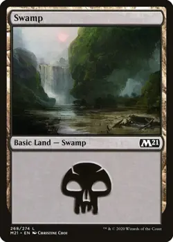 Swamp (268) - Core Set 2021 (M21) (Foil) - Image 1