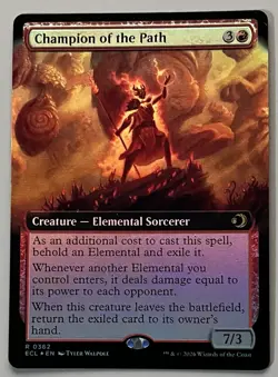 MTG Lorwyn Eclipsed Champion of the Path Creature RARE FOIL #0362 - Image 1