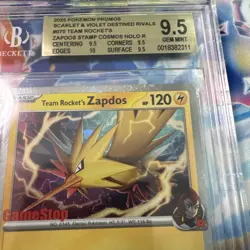 Pokemon TCG Team Rockets Zapdos Promo Card GameStop Exclusive, 070/182, BGS 9.5 - Image 2