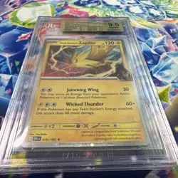 Pokemon TCG Team Rockets Zapdos Promo Card GameStop Exclusive, 070/182, BGS 9.5 - Image 5