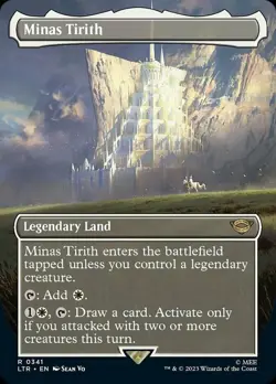 [1x] Minas Tirith (0341) - Borderless - Near Mint, English - Lord of the Rings E - Image 1