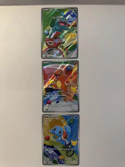 Pokemon First Partner Illustration Collection Series 1 Kanto Gen 1 Starters Set - Image 2