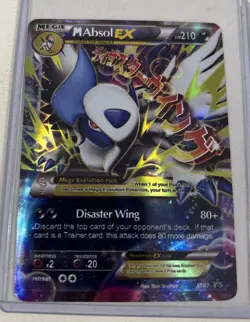 Pokemon Absol EX Full Art Promo Holo Mega XY XY63 Disaster Wing 210 HP - Image 1
