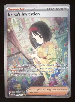 2023 Pokemon Scarlet & Violet 151 Erika's Invitation Secret Rare #203/165 - Image 1
