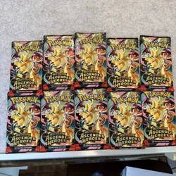 Pokemon TCG Ascended Heroes Factory Sealed Booster pack !!!l Lot of 10!!!! - Image 1