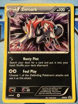 Zoroark Rare Holographic Black And White Set Promo Pokemon Card BW09 (2011) - Image 1