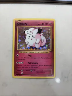 Pokemon TCG XY Evolutions Clefairy Holo Rare Card 63/108 NM Condition - Image 1