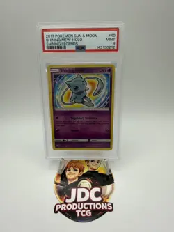2017 Pokemon Sun & Moon Legends Holo Shining Mew #40 Psa 9 Mint - Image 1