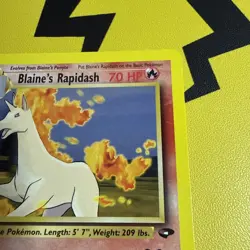 Blaines Rapidash 33/132 Pokemon TCG Gym Challenge Unlimited LP - Image 3