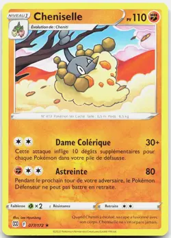 FRENCH Wormadam Rare Brilliant Stars 077/172 LP Pokemon - Image 1