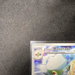 Pokemon TCG Cynthia's Roserade 184/182 SV10 Destined Rivals IR NM - Image 3