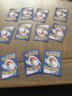 Pokemon Base Set 10 Card Lot Ninetales Gyarados Binder Included REPS - Image 2