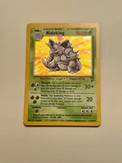 Pokemon TCG Base Set 2 Nidoking 11/130 Holo LP - Image 1