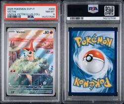 POKEMON PSA 8 VICTINI FULL ART #208 PROMO UNOVA VICTINI ILLUSTRATION COLLECTION - Image 3