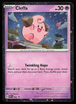 Cleffa 095 Cosmos Holo Scarlet & Violet Promo Pokemon Card - Image 1