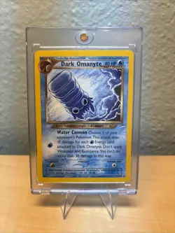 Pokemon TCG Dark Omanyte Neo Destiny 37 Unlimited Uncommon Card - Image 1