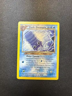 Pokemon TCG Dark Omanyte Neo Destiny 37 Unlimited Uncommon Card - Image 2