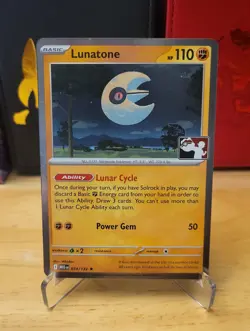 Lunatone 074/132 Cosmos Holo Pokemon Prize Pack Series 8 Promo Pokemon Card - Image 1