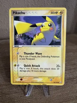 Pikachu 78/110 2006 Holon Phantoms Pokemon Card Non Halo - Image 1