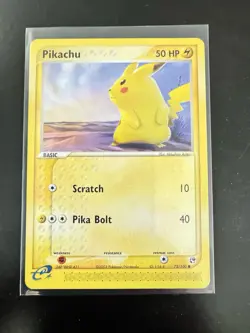 Pokemon Pikachu TCG Sandstorm Card 72/100 Regular Common - Image 1
